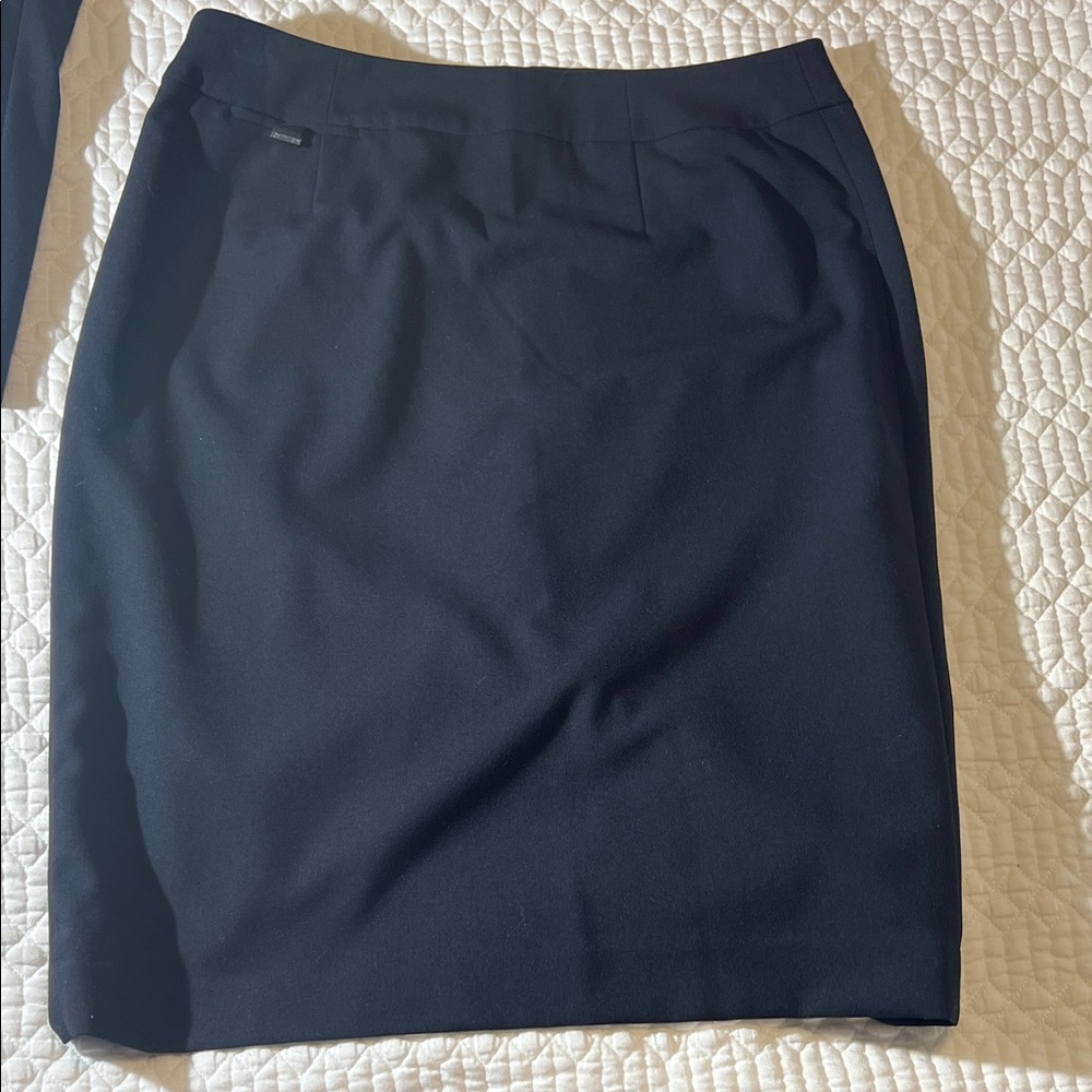 Calvin Klein Dark Navy Women's Tailored Blazer and Skirt Suit - Picture 3 of 5